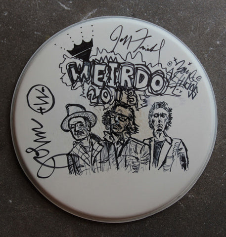 Weirdos Original Art - Signed Drum Head #2