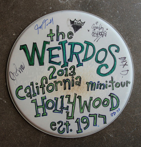 Weirdos Original Art - Signed Drum Head #6