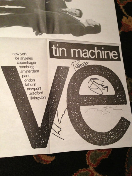 David Bowie Tin Machine Signed Poster