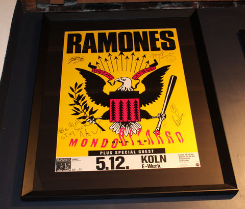 The Ramones Mondo Bizarro Signed Poster